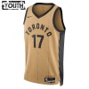 Canotte Bambino Toronto Raptors Dennis Schroder Nike 2023-24 City Edition Oro Swingman